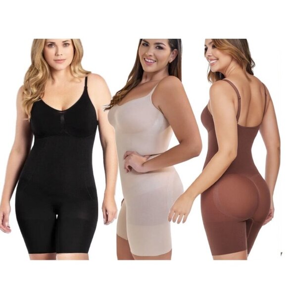 S-3XL Sculpting Bra Full Body Bodysuit Tummy Compression Seamless Shaper Faja - Picture 1 of 8